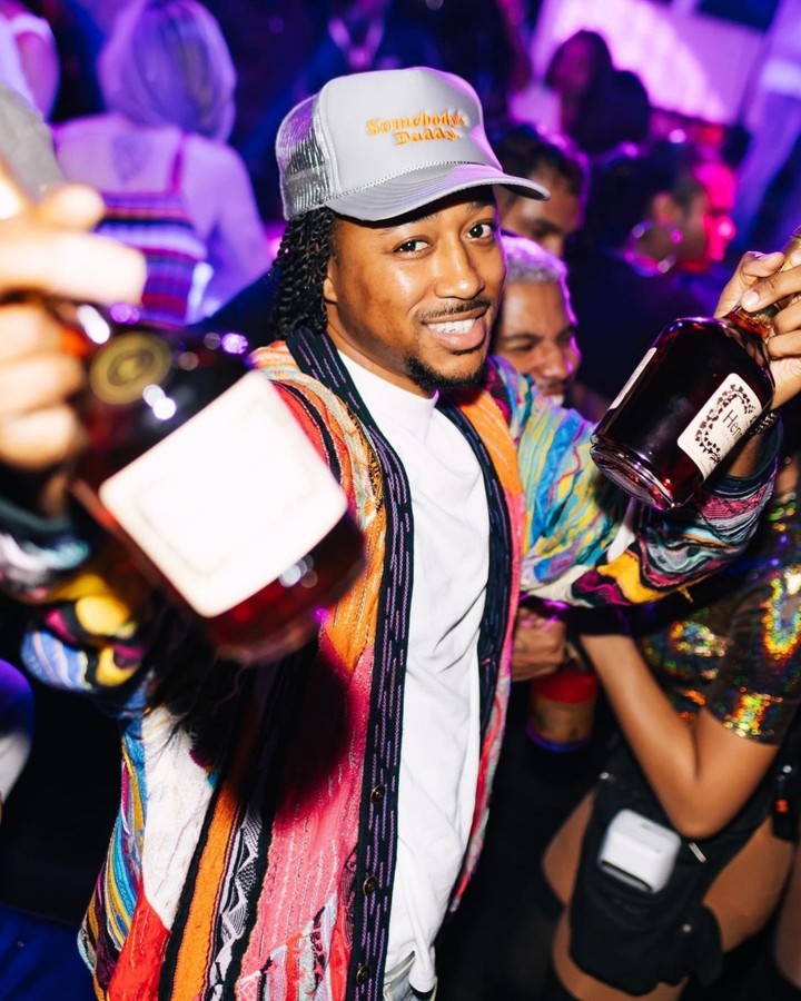 Guest celebrating with bottles